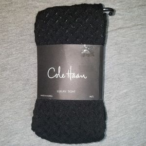 Cole Haan Luxury Tight M/L Black Textured Cotton